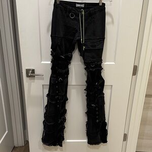 Darker Wavs WARP STRAPPY CARGO PANTS